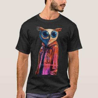Camiseta Cyber Owl - Futurística Streetwise 1