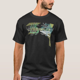 Camiseta Cyber Punk Cyberpunk Trippy Acid Glitu Retro Futu
