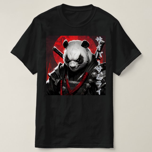 Camiseta "Cyber ​ ​ Samurai" (Frente do Design)