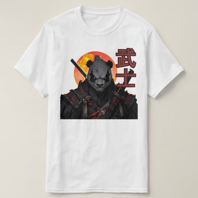 Camiseta "Cyber ​ ​ Samurai" (Frente do Design)