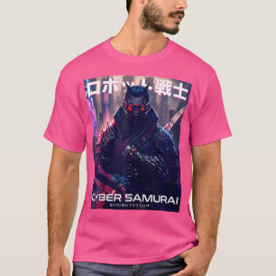 Camiseta Cyber Samurai Exo Suit Magazine Cobrir Cyber Punk