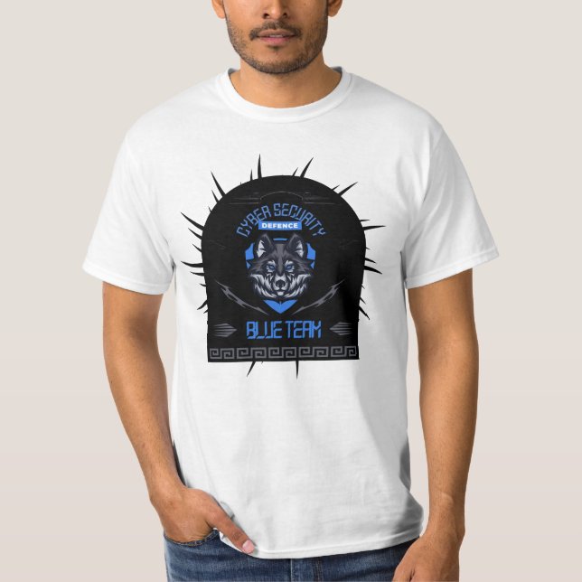 Camiseta Cyber Security Blue Team Lone Guardian (Frente)