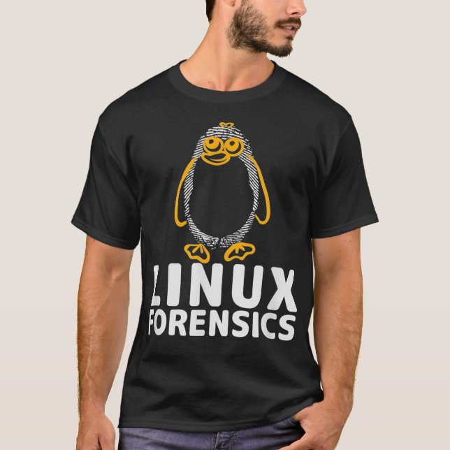Camiseta Cyber Security Linu Forensics (Frente)