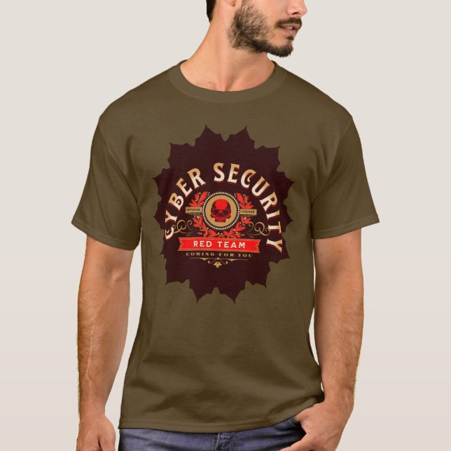 Camiseta Cyber Security Red Team Sentinel Unisex (Frente)
