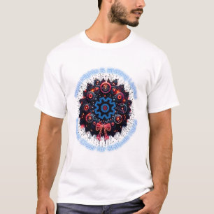 Camiseta Cyber Shiftmas: Neon WreDeath & Electric Cheer!