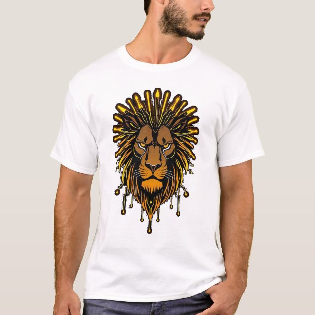Camiseta „CyberLion – Die Energie des digitalen Königs“ (Frente)