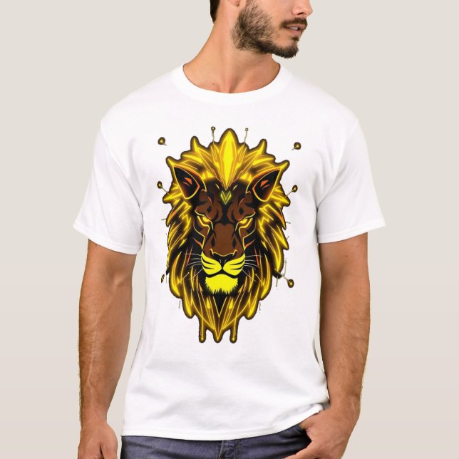 Camiseta „CyberLion – Die Energie des digitalen Königs“ (Frente)