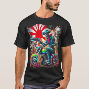 Camiseta Cybernetic Knight on Rainbow Motorcycle