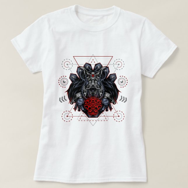 Camiseta Cybernetic Samurai (Frente do Design)