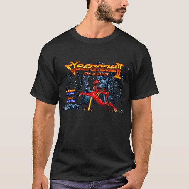 Camiseta Cybernoid II Título T-Shirt Retro Gaming Amiga (Frente)
