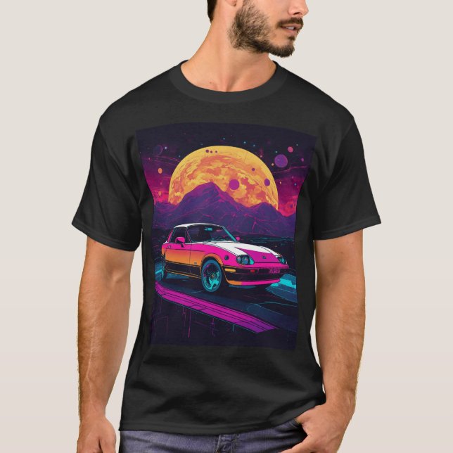 Camiseta Cyberpunk 1985: Miata Cosmic Odissey (Frente)