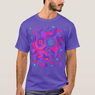 Camiseta Cyberpunk Abstrato D20 Dice Tabletop RPG