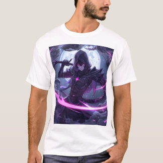 Camiseta Cyberpunk Assassin Moon T-Shirt