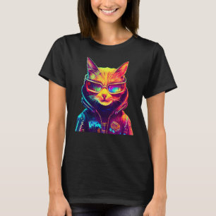 Camiseta Cyberpunk Cat 6