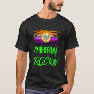 Camiseta Cyberpunk Duro Rock Style Para Cyber Rock Peo