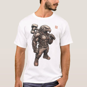 Camiseta Cyberpunk Eagle (atirador)