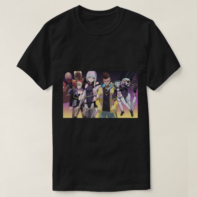 Camiseta Cyberpunk Edgerunners characters   (Frente do Design)