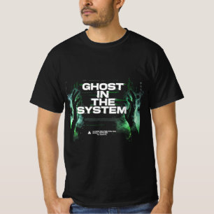 Camiseta Cyberpunk Glitch Verde Neon