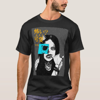 Camiseta Cyberpunk Goth Style Girl funny