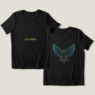 Camiseta Cyberpunk Neon Eagle Glitch