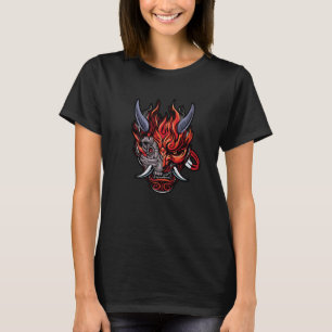 Camiseta Cyberpunk Oni Demon Japonês 1