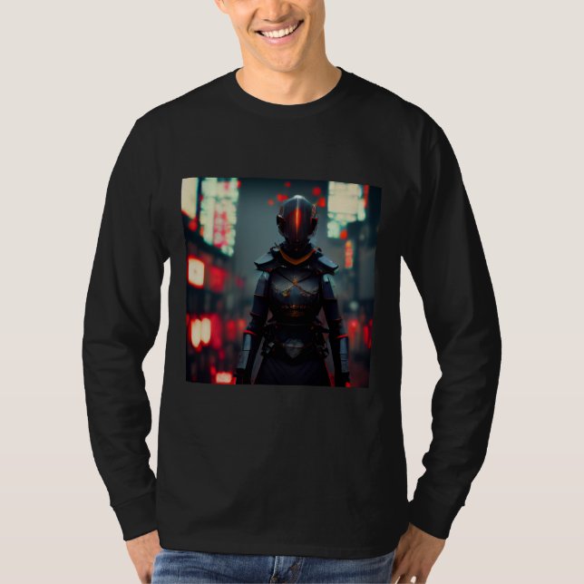 Camiseta Cyberpunk samurai (Frente)