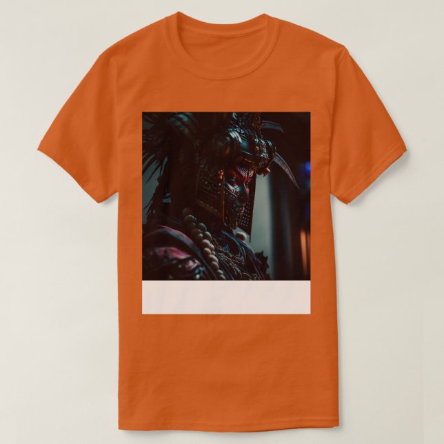 Camiseta Cyberpunk Samurai Warrior A I Gerou Artefato (Frente do Design)