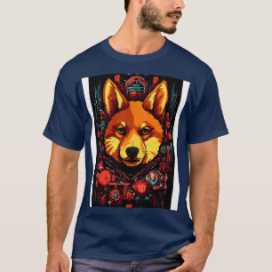 Camiseta Cyberpunk Shiba Inu Dog Breed