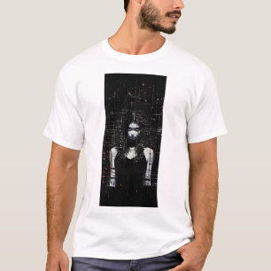 Camiseta Cyberpunk Teen Rebel Girl 8-bit T-Shirt