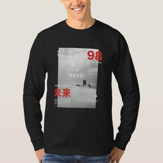 Camiseta Cyberpunk Tokyo Streetwear Aesthet (Frente)