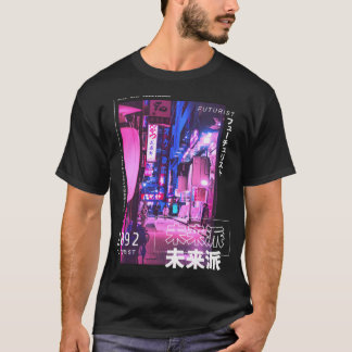 Camiseta Cyberpunk Tokyo Streetwear Aesthet