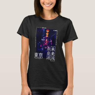 Camiseta Cyberpunk Tokyo Streetwear Aesthet Japonês