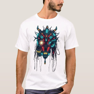Camiseta Cyberpunk Tribal Face Art Shirt