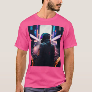 Camiseta Cyberpunk Ulun Biker, Motociclista Fut