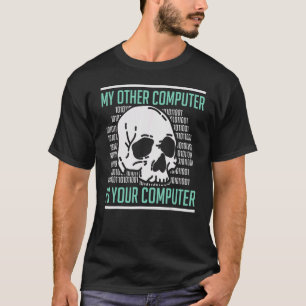 Camiseta Cybersecurity Computer Expe de Segurança de Ciberh