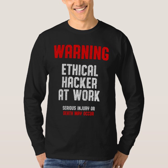 Camiseta Cybersecurity do Hacker Ético - Testor de Caneta 1 (Frente)