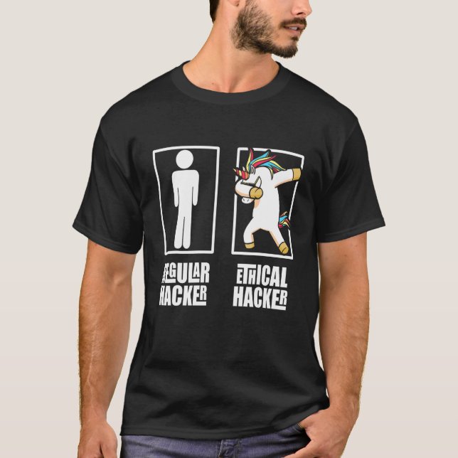 Camiseta Cybersecurity do Hacker Ético - Testor de Caneta 1 (Frente)