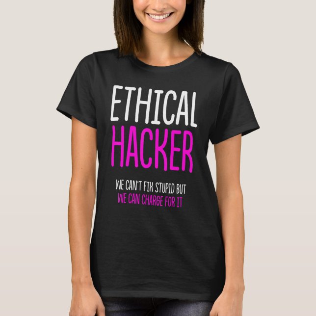 Camiseta Cybersecurity do Hacker Ético - Testor de Caneta 3 (Frente)