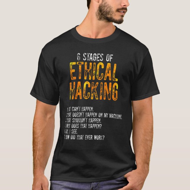 Camiseta Cybersecurity do Hacker Ético - Testor de Caneta 3 (Frente)