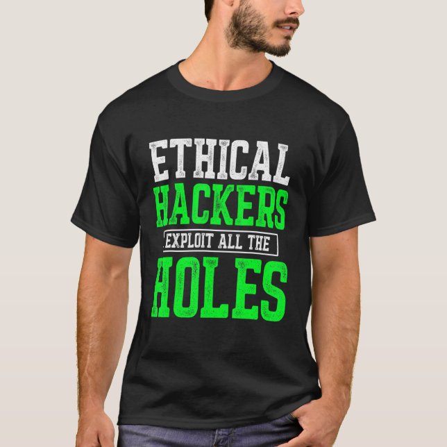 Camiseta Cybersecurity do Hacker Ético - Testor de Caneta 7 (Frente)
