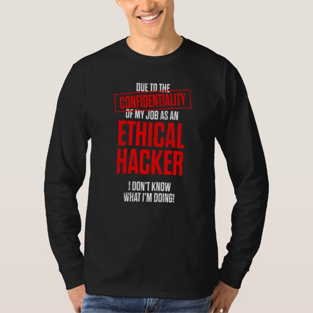 Camiseta Cybersecurity do Hacker Ético - Testor de Caneta 7 (Frente)