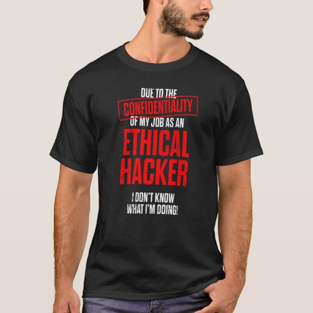 Camiseta Cybersecurity do Hacker Ético - Testor de Caneta 7 (Frente)