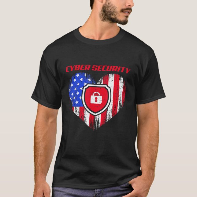 Camiseta Cybersecurity IT Analyst Certified Tech Security 1 (Frente)