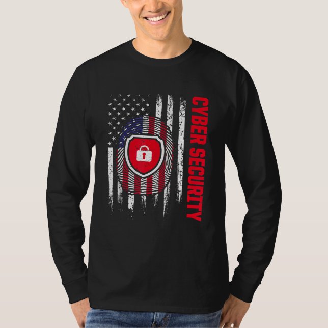 Camiseta Cybersecurity IT Analyst Certified Tech Security 1 (Frente)