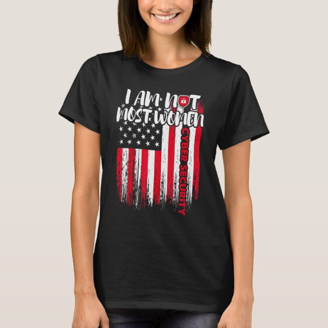 Camiseta Cybersecurity IT Analyst Certified Tech Security 1 (Frente)