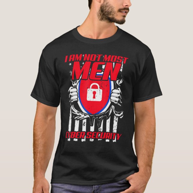 Camiseta Cybersecurity IT Analyst Certified Tech Security 1 (Frente)