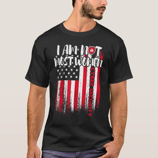 Camiseta Cybersecurity IT Analyst Certified Tech Security 1 (Frente)
