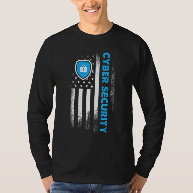 Camiseta Cybersecurity IT Analyst Certified Tech Security 2 (Frente)