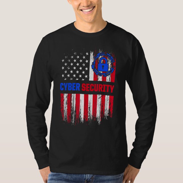Camiseta Cybersecurity IT Analyst Certified Tech Security 3 (Frente)