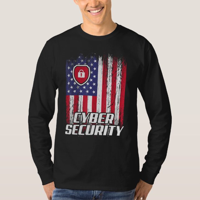 Camiseta Cybersecurity IT Analyst Certified Tech Security 3 (Frente)